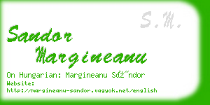 sandor margineanu business card